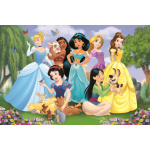 TREFL Puzzle Super Shape XL Disney princezny: V zahradě 104 dílků 149421