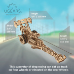 UGEARS 3D puzzle Top Fuel Dragster 321 dílků 149610
