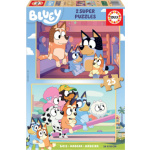 EDUCA Dřevěné puzzle Bluey 2x25 dílků 150102