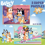 EDUCA Dřevěné puzzle Bluey 2x25 dílků 150102