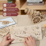 ROBOTIME Rokr 3D dřevěné puzzle Středověké obléhací dělo 158 dílků 150530