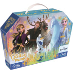 TREFL Třpytivé Glitter puzzle v kufříku Ledové království: Kouzelné přátelství 70 dílků 150817