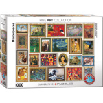 EUROGRAPHICS Puzzle Koláž: Krásné umění 1000 dílků 150993