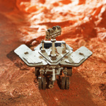 ROBOTIME Rokr 3D dřevěné puzzle Planetární vozítko Vagabond Rover na solární pohon 153 dílků 150997