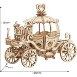 ROBOTIME Rolife 3D dřevěné puzzle Kočár z dýně 182 dílků 151013