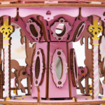 ROBOTIME Rokr Svítící 3D dřevěné puzzle Romantický kolotoč snů (hrací skříňka) 346 dílků 151015