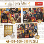 TREFL Puzzle Harry Potter: Ron, Hermiona a Harry 400 + 500 + 600 dílků 151115