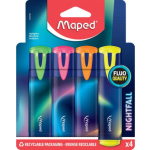 MAPED Zvýrazňovače Fluo Peps Nightfall 4 barvy 151176