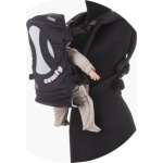 CHIPOLINO Dětské nosítko Comfy black,pink 151293