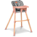LIONELO Jídelní židlička Koen 2v1 Pink Rose 151305