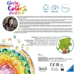 RAVENSBURGER Kulaté puzzle Kruh barev: Pizza 500 dílků 151505