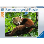 RAVENSBURGER Puzzle Panda červená 500 dílků 151514