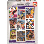 EDUCA Puzzle Disney 100 - koláž 1000 dílků 152255