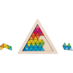 GOKI Dřevěné puzzle Hlavolam - trojúhelník 8 dílků 152340