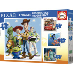 EDUCA Puzzle Disney Pixar 4v1 (12,16,20,25 dílků) 152686
