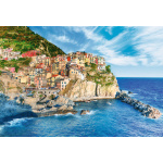 TREFL Sada 2v1 puzzle Manarola, Ligurie, Itálie 1500 dílků s lepidlem 152885