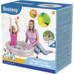 BESTWAY Dětský bazén s míčky kruh 91cm Růžový 153694