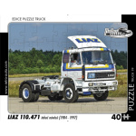 RETRO-AUTA Puzzle TRUCK č.19 Liaz 110.471 tahač návěsů (1984-1997) 40 dílků 153840