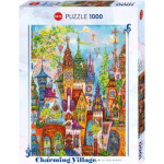 HEYE Puzzle Charming Village: Červené oblouky 1000 dílků 155665