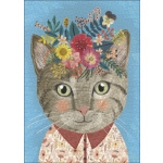 HEYE Puzzle Floral Friends: Krásná kočička 1000 dílků 155680