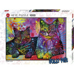 HEYE Puzzle Jolly Pets: Věnováno kočkám 1000 dílků 155694