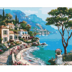 ASTRA Malování podle čísel: Italské prázdniny, plátno na rámu 50x40 cm 155743