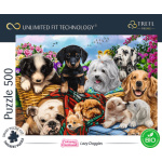 TREFL Puzzle UFT Cuteness Overload: Unavení pejsci 500 dílků 156287