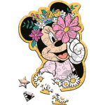 TREFL Wood Craft Junior puzzle Ve světě Minnie Mouse 50 dílků 156887