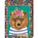 HEYE Puzzle Floral Friends: Něžný Brumla 1000 dílků 157339