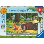 RAVENSBURGER Puzzle Gruffalo a zvířata v lese 2x12 dílků 157879