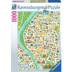 RAVENSBURGER Puzzle Mapa Sevilly 1000 dílků 157919