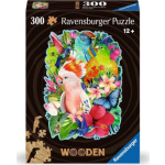 RAVENSBURGER Dřevěné obrysové puzzle Nádherní ptáci 300 dílků 157943