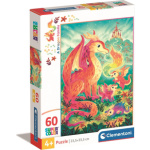 CLEMENTONI Puzzle Dračí rodinka 60 dílků 158314