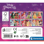 CLEMENTONI Obrázkové kostky Disney princezny, 6 kostek 158397
