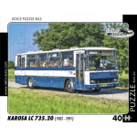 RETRO-AUTA Puzzle BUS č.20 Karosa LC 735.20 (1983 - 1991) 40 dílků 158541