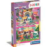 CLEMENTONI Puzzle Superčíči 2x20 dílků 159463