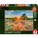 SCHMIDT Puzzle Západ slunce na vřesovišti 1000 dílků 159566