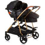 CHIPOLINO Autosedačka Duo Smart i-Size 40-87cm, Obsidian Leaves 159978, 2024