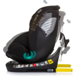 CHIPOLINO Autosedačka Supreme i-Size 40-150cm Isofix 360, Obsidian 160772, (2024)