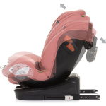 CHIPOLINO Autosedačka Volare i-Size 40-150cm Isofix 360 Flamingo 162075, (2024)