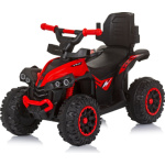 CHIPOLINO Odrážedlo se stříškou a vodící tyčí ATV Red 162092