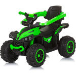 CHIPOLINO Odrážedlo se stříškou a vodící tyčí ATV Green 162096