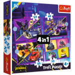 TREFL Puzzle Batwheels: Seznamte se 4v1 (35,48,54,70 dílků) 162213