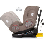 CHIPOLINO Autosedačka Peak i-Size 40-150cm Isofix 360 Macadamia 163151, (2024)