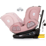 CHIPOLINO Autosedačka Peak i-Size 40-150cm Isofix 360 Flamingo 163155, (2024)