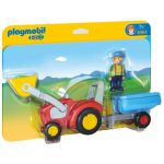 PLAYMOBIL® 1.2.3 6964 Traktor s přívěsem 20041