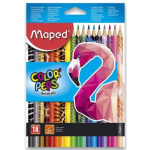 MAPED Pastelky trojboké Color'Peps Animals 18ks 24429