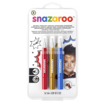 SNAZAROO Barvy na obličej s aplikátorem Brush Pen Adventure 3ks 24844