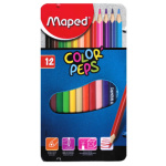 MAPED Pastelky trojhranné Color'Peps 12ks v plechové krabičce 25529