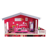 ECOTOYS Domeček pro panenky Malibu s vybavením 25590